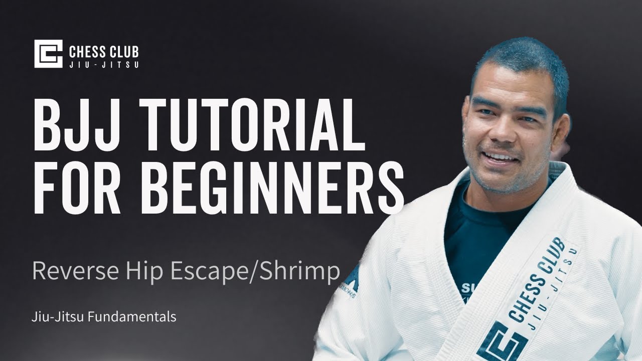 BJJ Beginners Tutorial - Reverse Hip Escape / Reverse Shrimp (Guard Retention Drill)