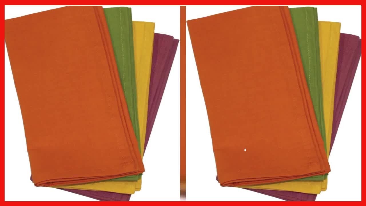 Осенние хлопковые обеденные салфетки от тети Марты: прочный и долговечный вариант для вашего стола.