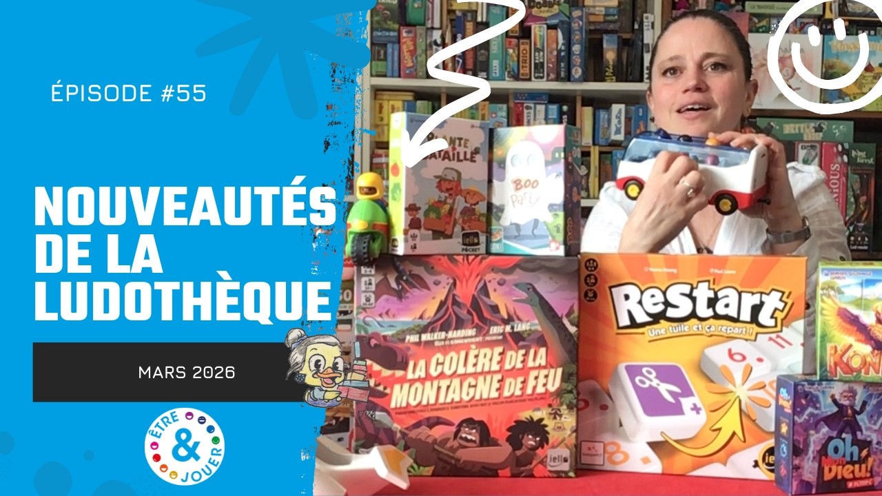 🎲Nouveautés Mars2026🎲-ludothèque Être et Jouer: RESTART, KONDOR, PLANTE BATAILLE, OH MON DIEU,...