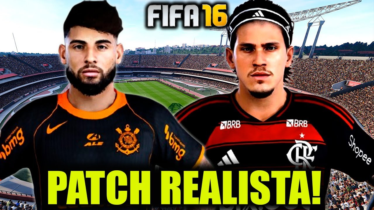 O PATCH MAIS REALISTA E QUE RODA EM PC FRACO! FIFA 16 - (FIFA FRIENDS V7) BRASILEIR&Atilde;O!