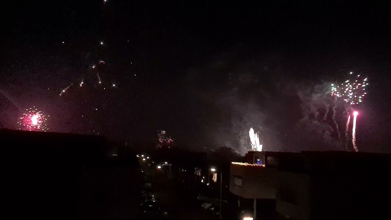 Uitzicht vuurwerk 2022 Tilburg Reeshof