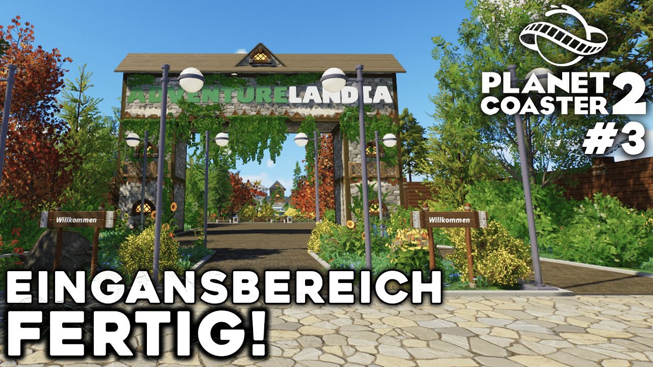 Es entsteht der Eingangsbereich! 2/2  | Planet Coaster 2 Sandbox Speedbuild [Adventurelandia] | #3