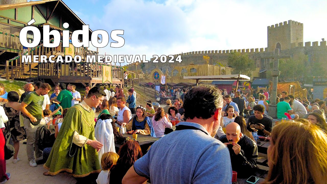 🇵🇹 Uncover the Secrets: Óbidos Medieval Market 2024, 4K Video