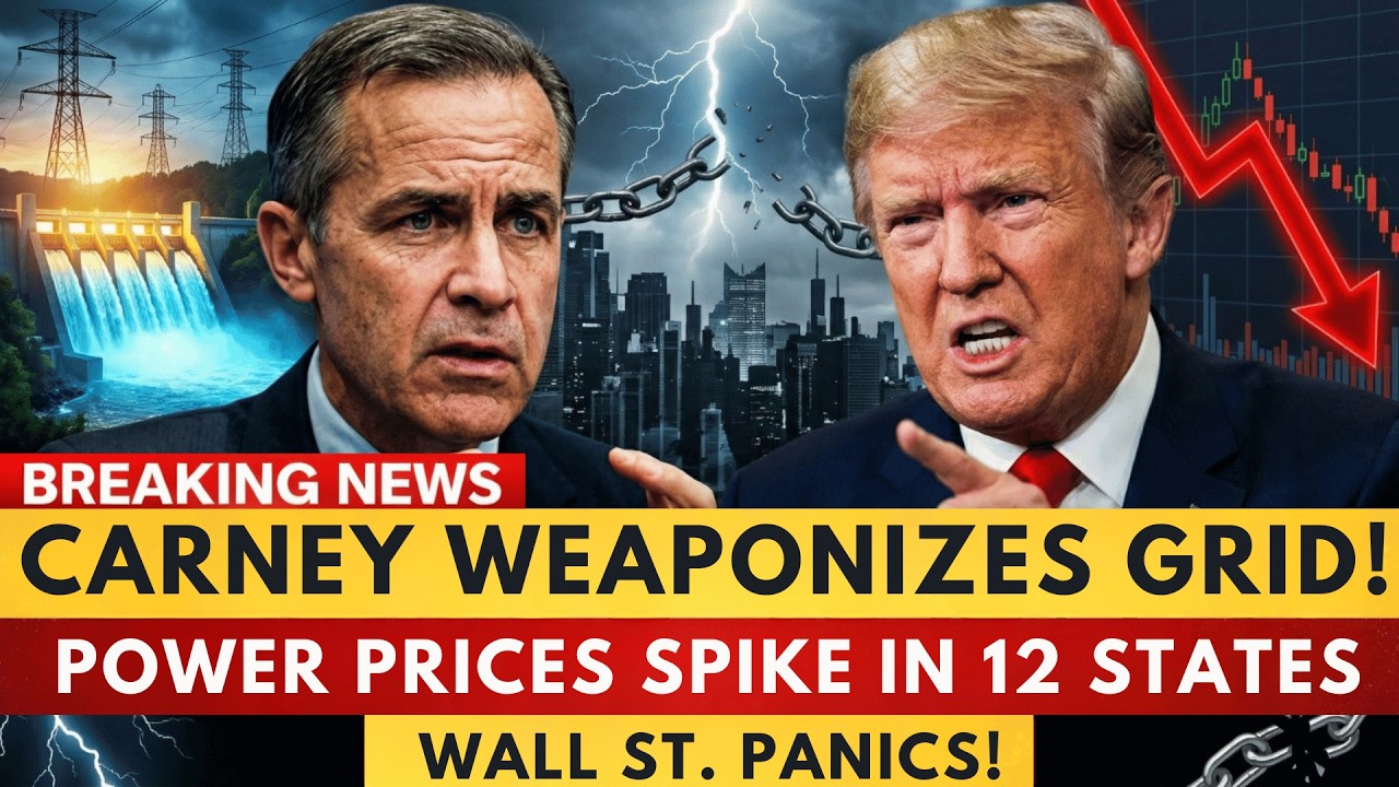 1 MIN AGO Carney WEAPONIZES Canada's Energy Grid — Cuts Power Pricing to 12 US States,Wall St PANIC