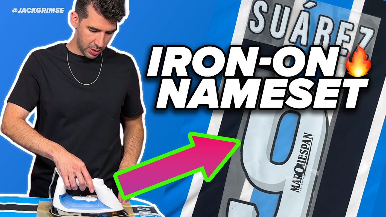 How To Apply Name and Numbers Onto Football Kits With A Home Iron 👕🔥