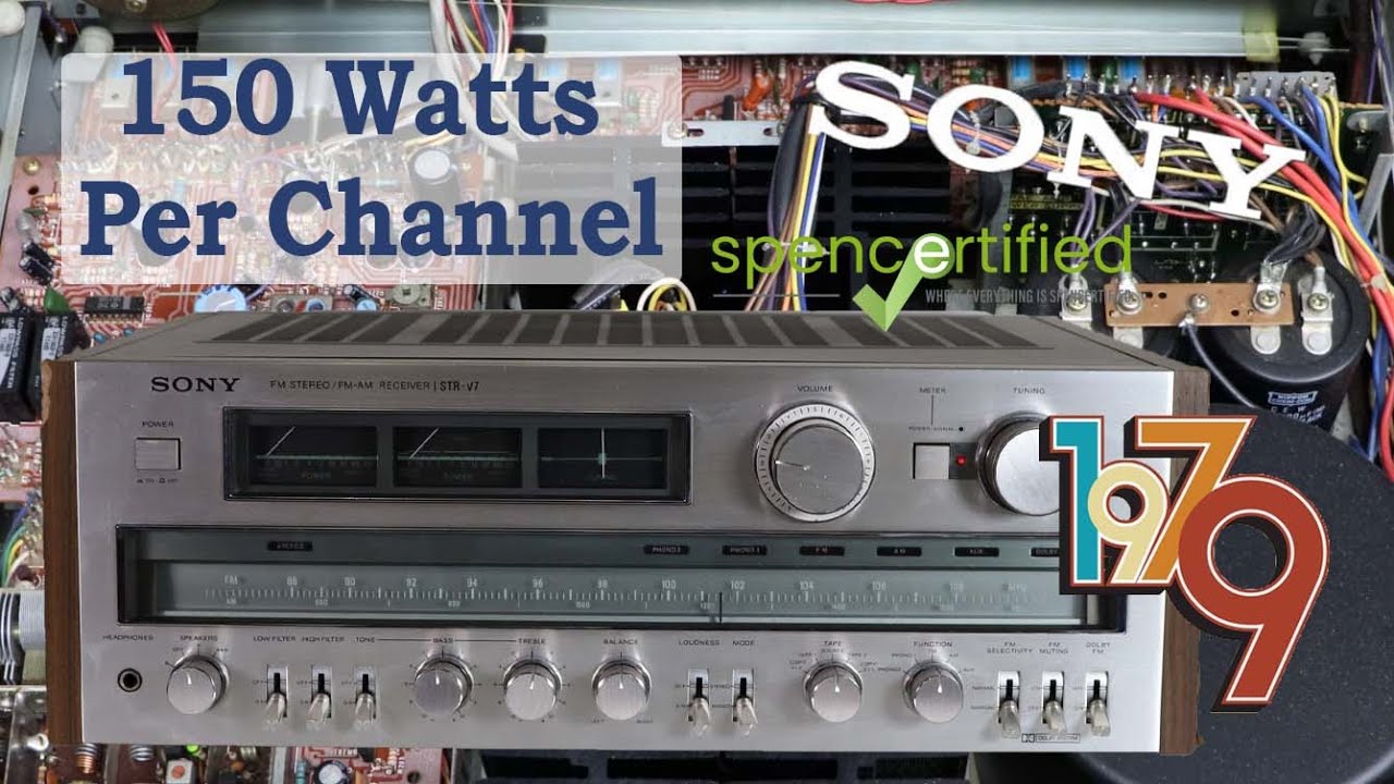 Exploring the Sony STR-V7 Vintage Receiver: A Journey into Classic Audio Technology!