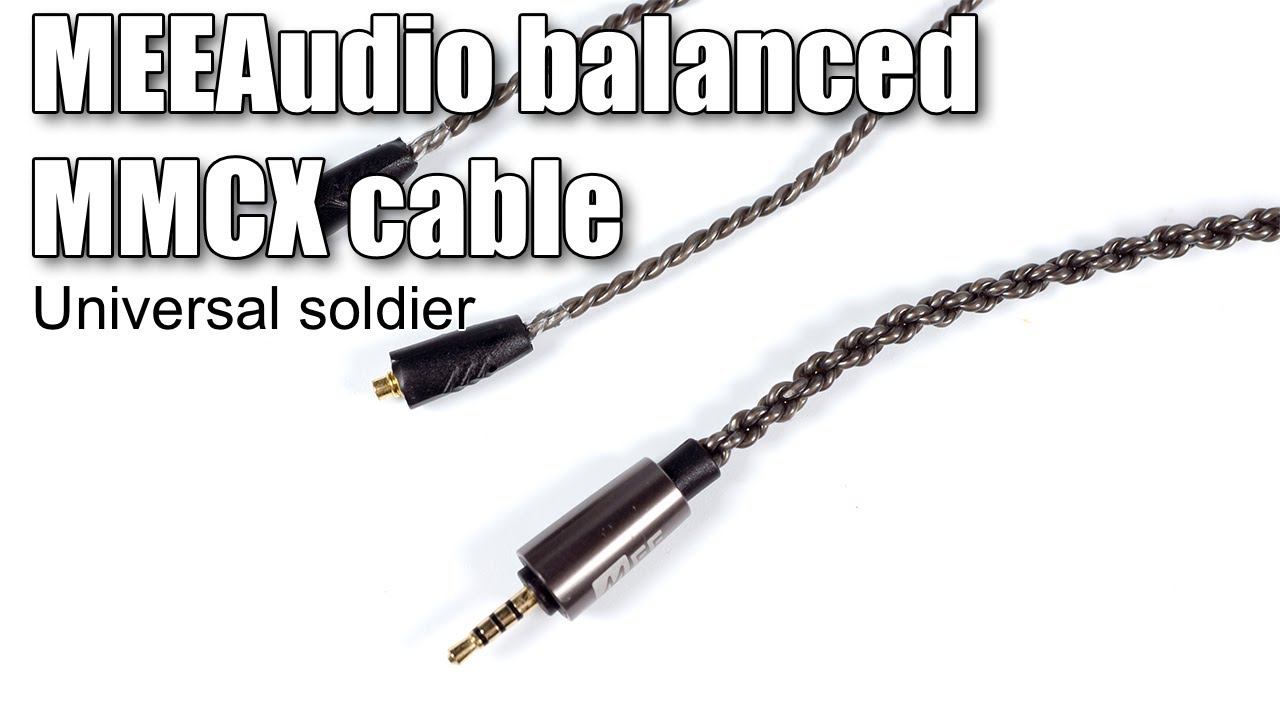 MEE Audio universal MMCX cable with adapters