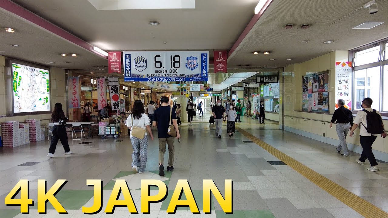 【4K Japan】The Capital City of Yamagata | Known for Cherries, Hot Springs and Natural Beauty