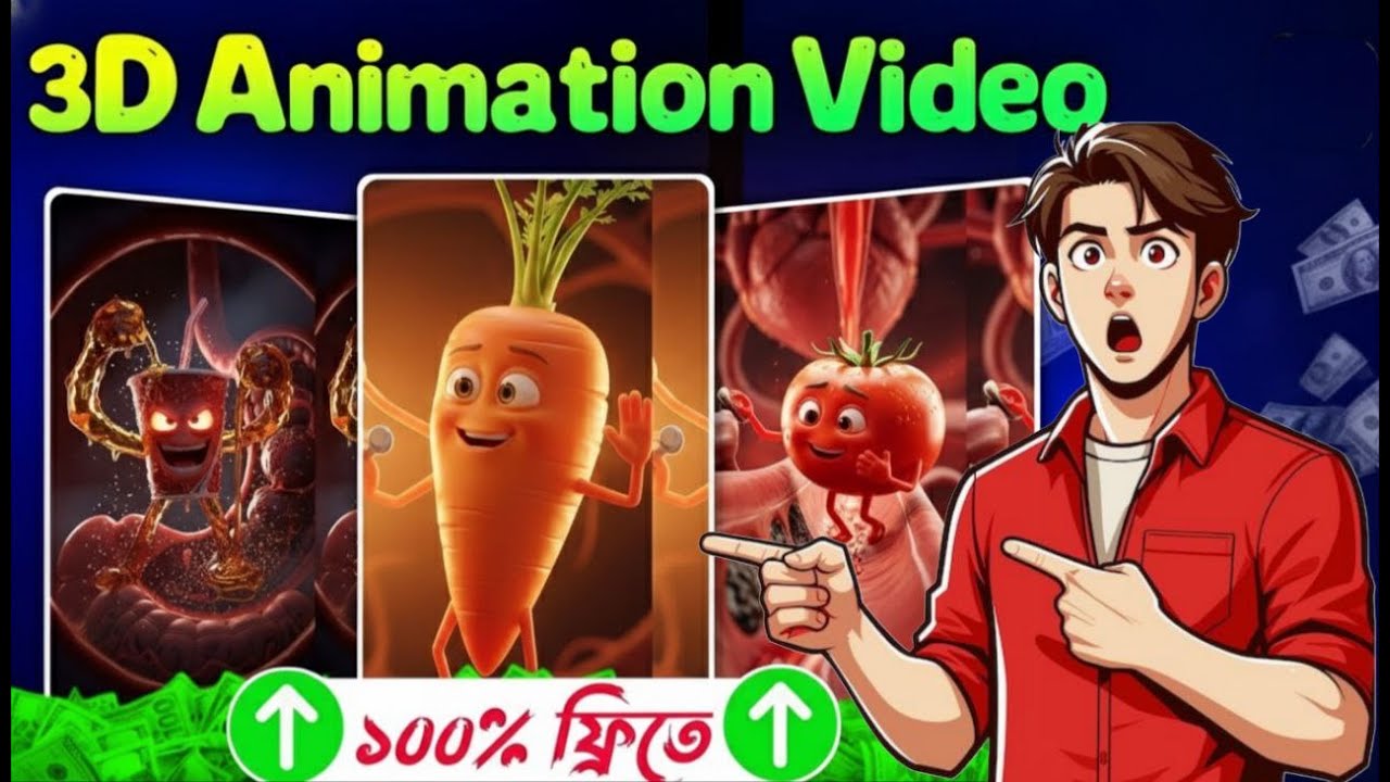 How To Create Viral Ai Health 3D Animation Video / Create Viral Ai Video 101% Free