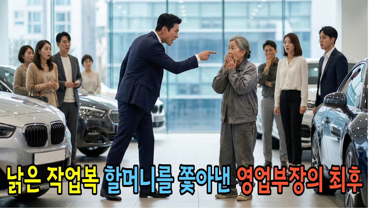 낡은 작업복 할머니를 쫓아낸 영업부장의 최후