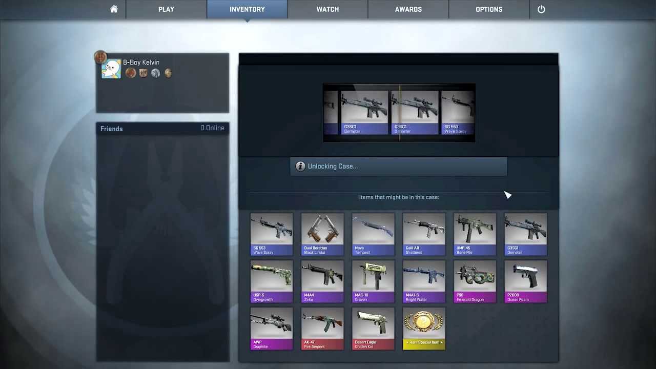 CS:GO When I unbox a rare special item!!!