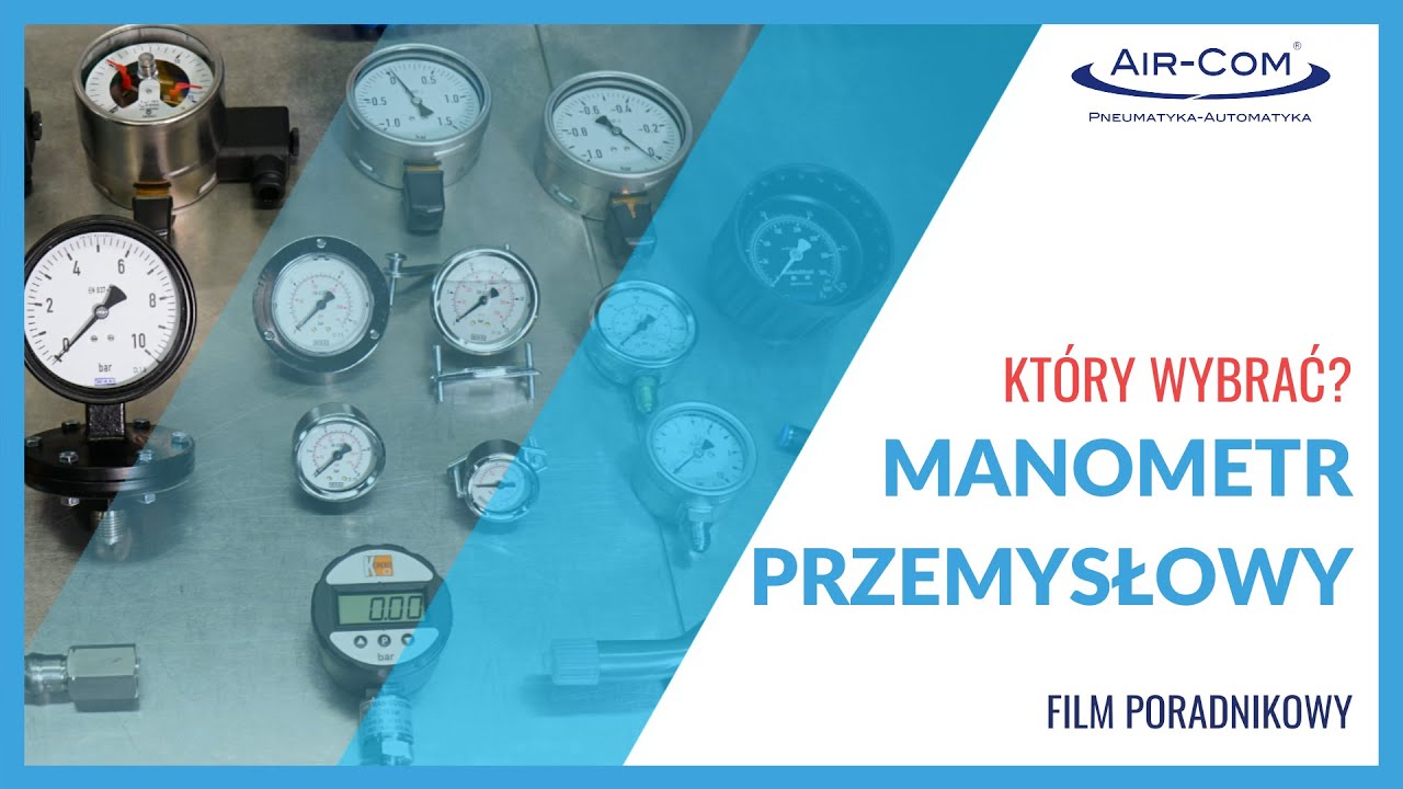 Manometr przemysłowy do pomiaru ciśnienia w instalacji
