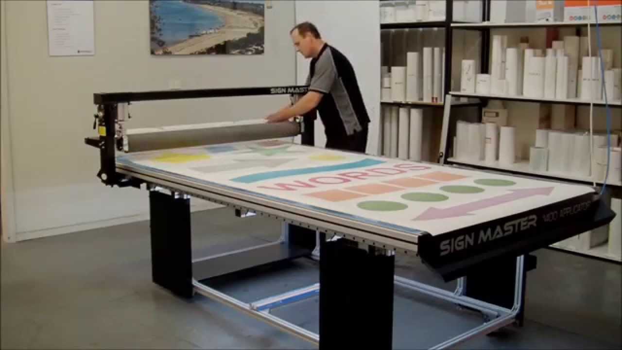 Sign Master Applicator Extended Demo from Lamination System