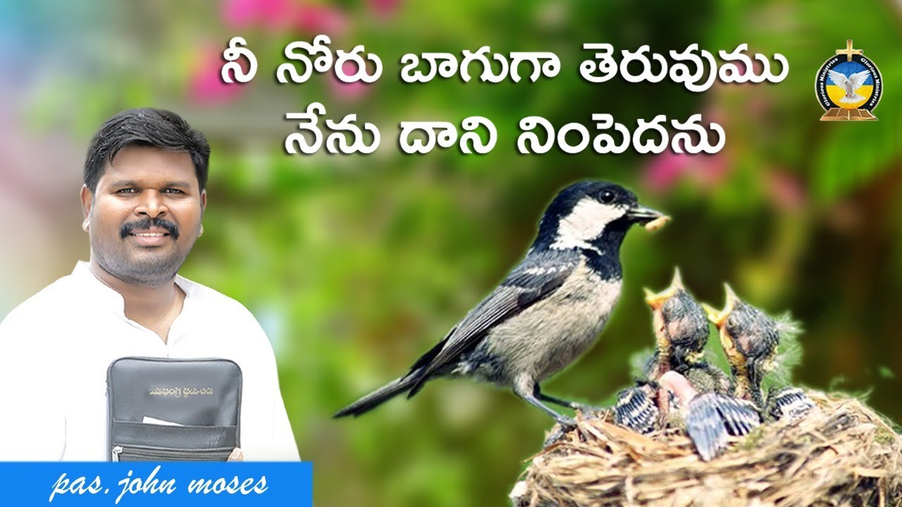 నీ నోరు బాగుగా తెరువుము నేను దాని నింపెదను || pas. john moses