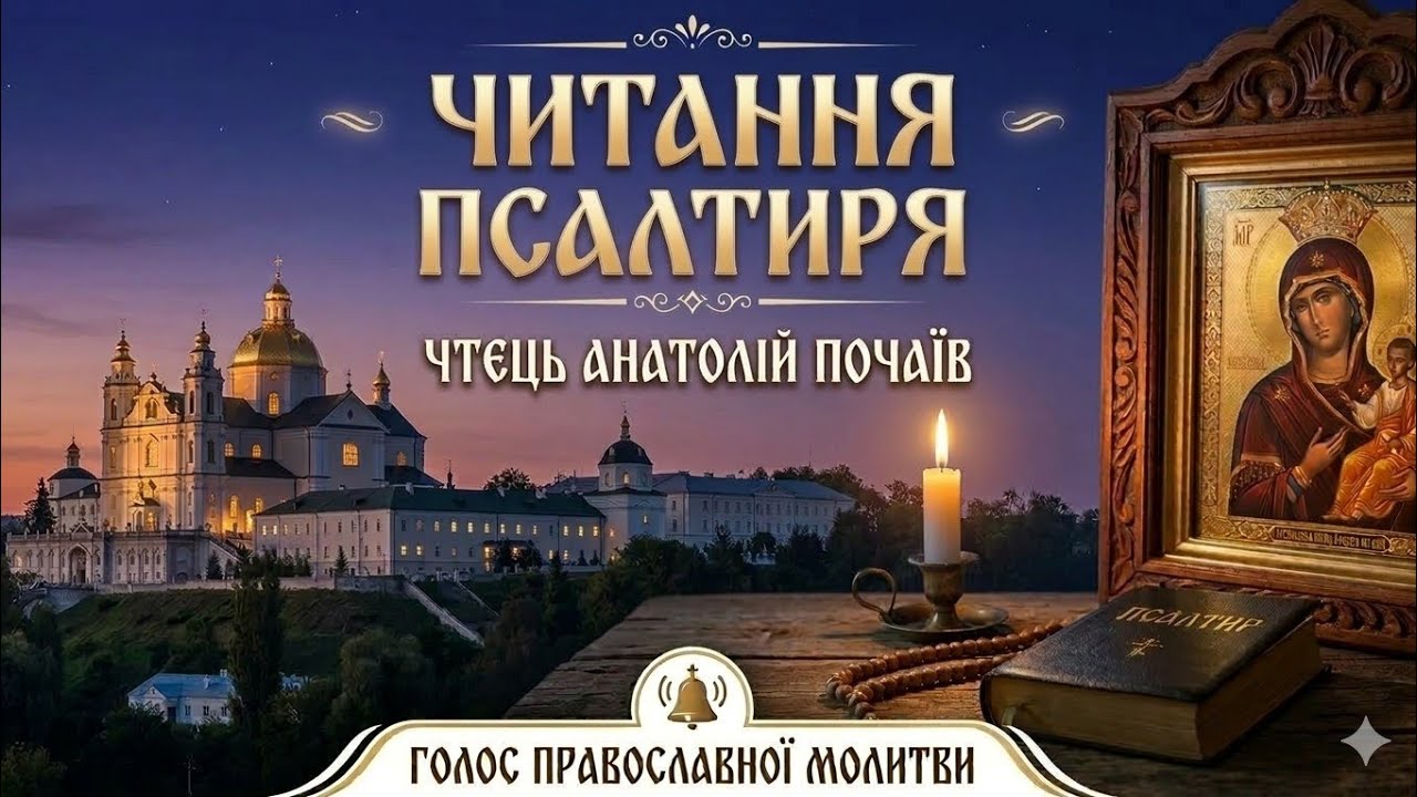 Кафизма 20 (церковнослов'янська) - читає Чтець Анатолій Почаїв.