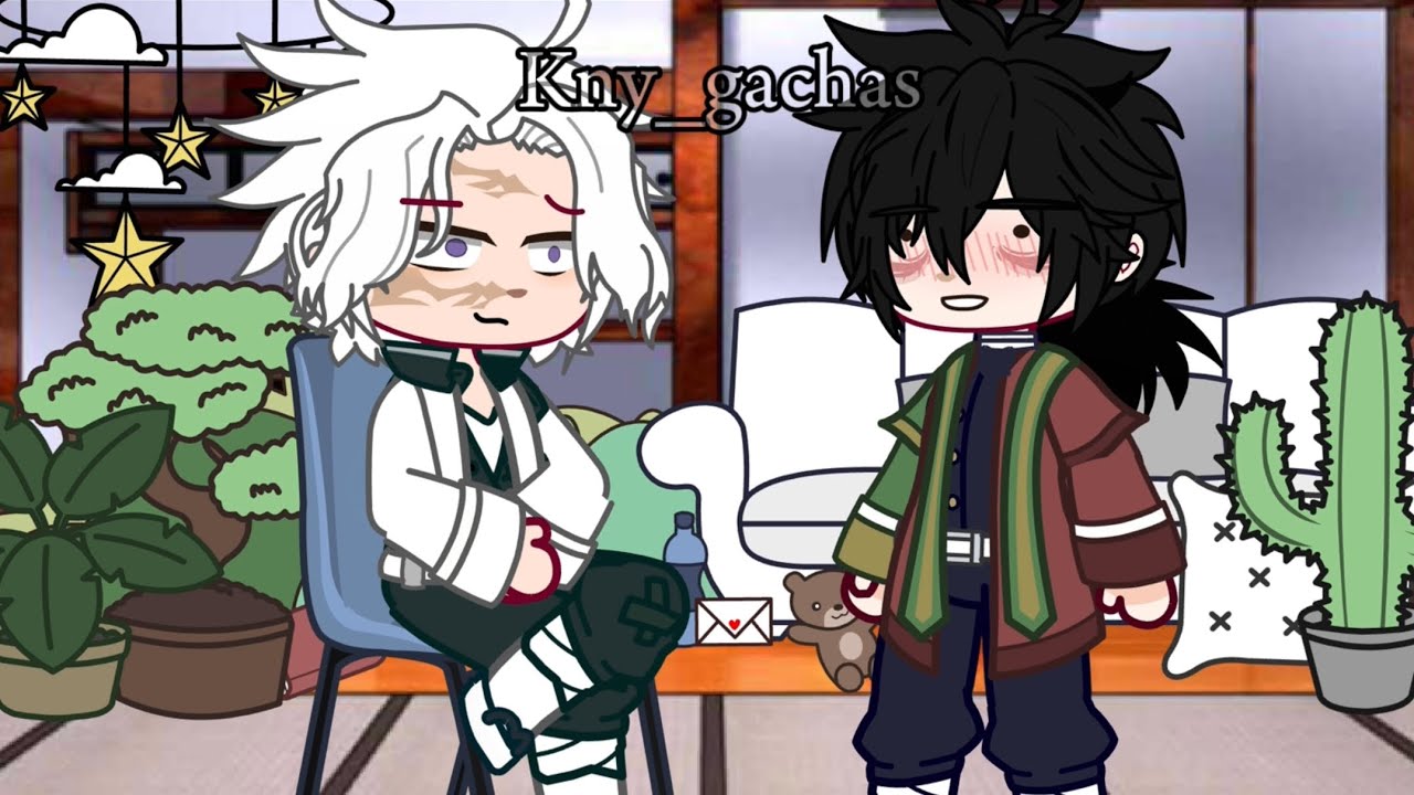 | Why are you looking at me like that? | Sanegiyuu | Bl | funny | gacha | demon slayer | kny |