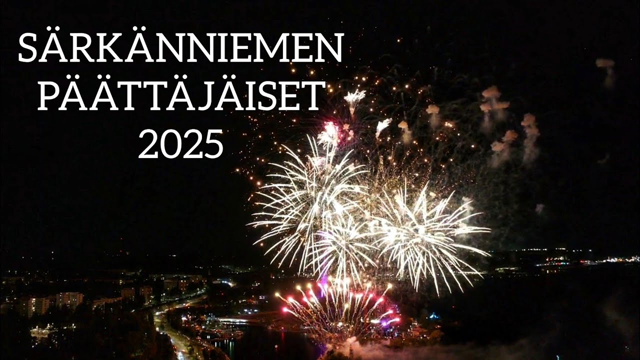 Särkänniemi ilotulitus taivaalta 2025 | 4K