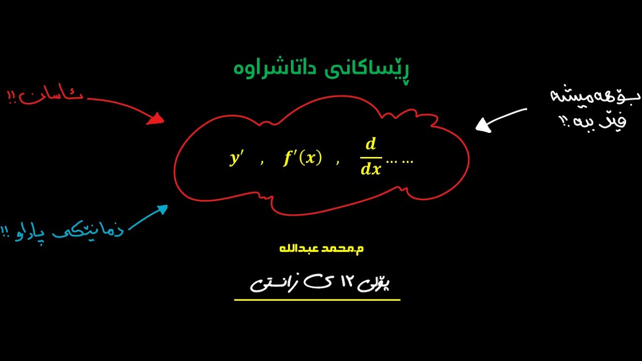 ڕێساکانی داتاشراوە ( پۆلی ١٢ی زانستی )
