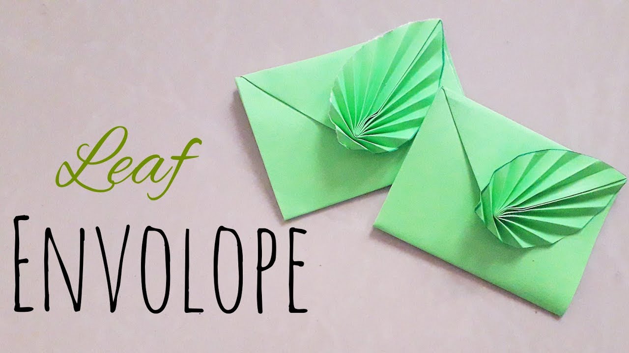 Easy origami leaf envelope tutorial | 10 Crafty Fingers