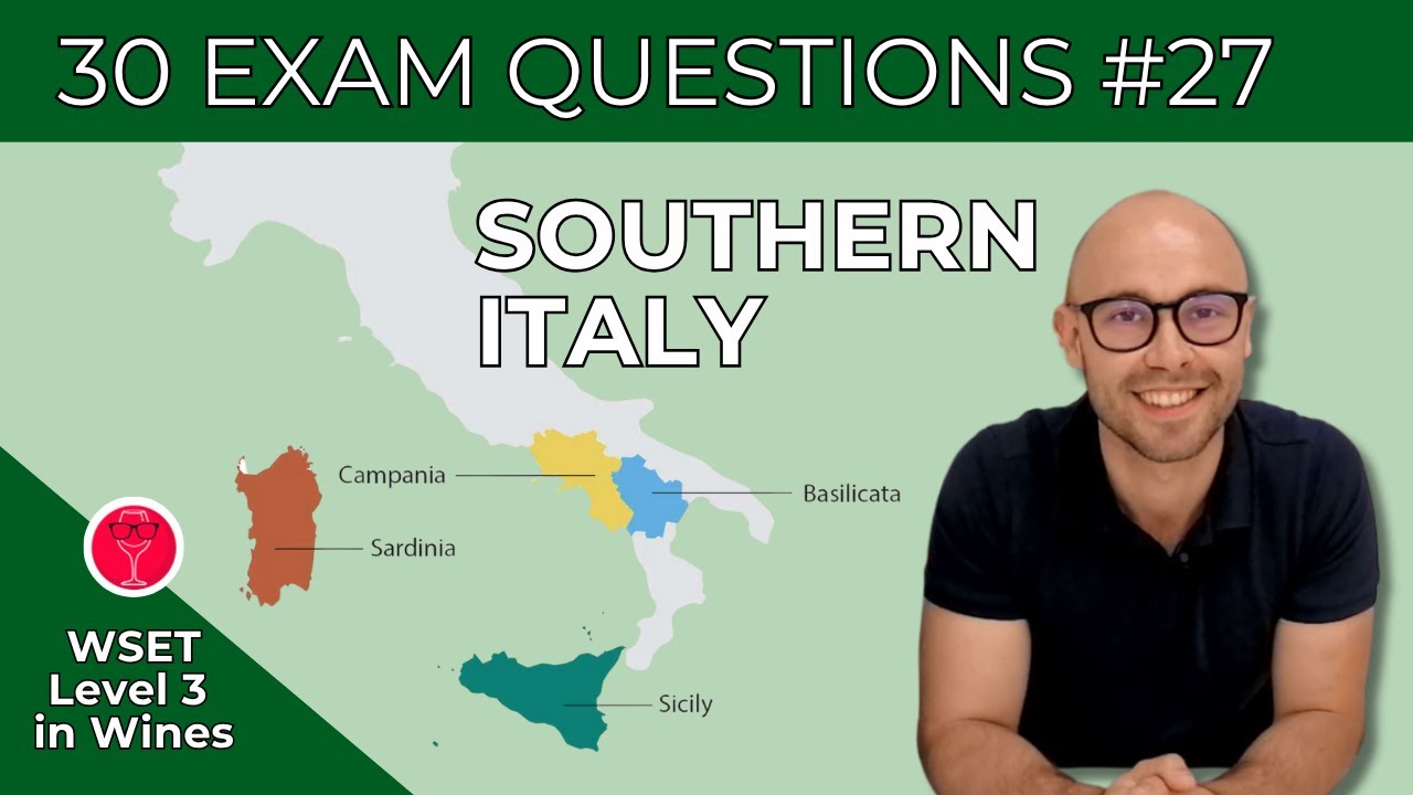 Southern Italy | 30 WSET Level 3 in Wines Multiple Choice Questions | Video #27 | Thirsty and Wise