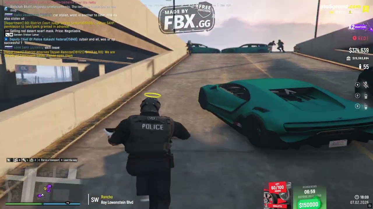 Marabunta Gang Take Hostage LSPD Officer All gang members easily Dead LSPD And FIB on top GTA 5 