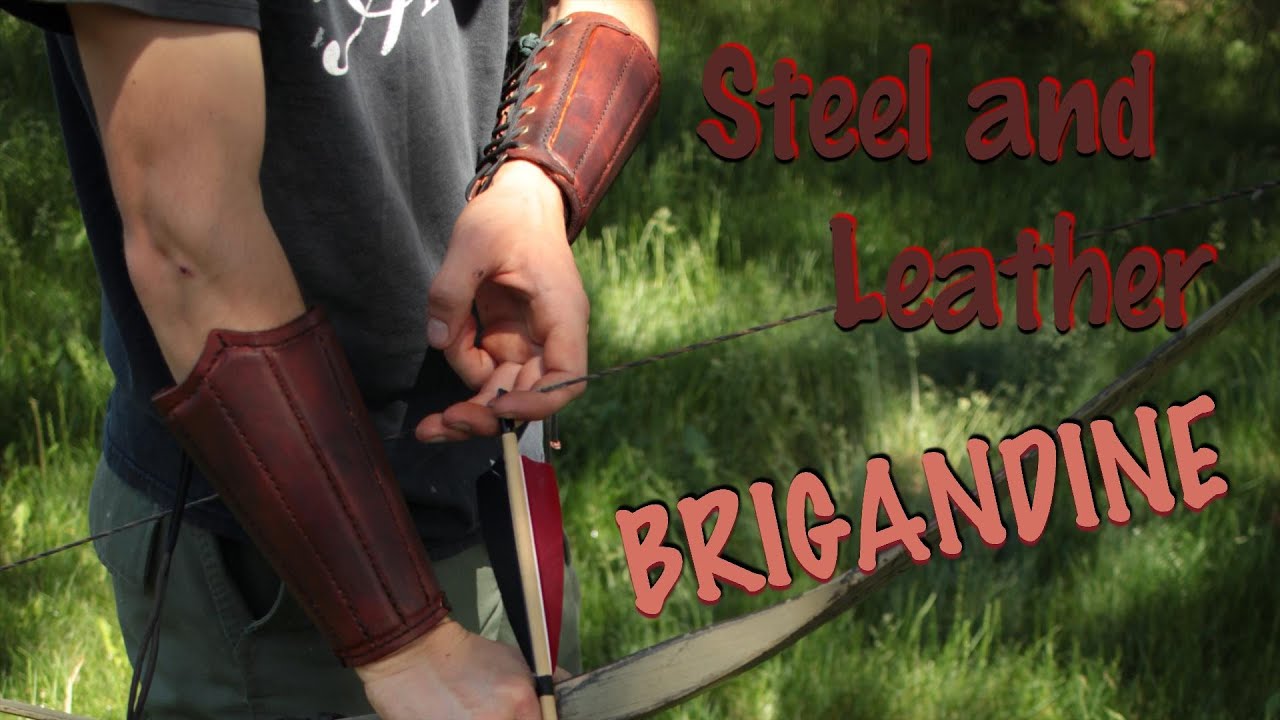 Making Leather Brigandine Forearm Bracers