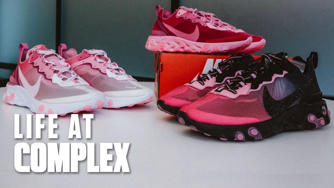 2019 Nike Element React 87 SneakerRoom Breast Cancer Awareness Collab | #LIFEATCOMPLEX
