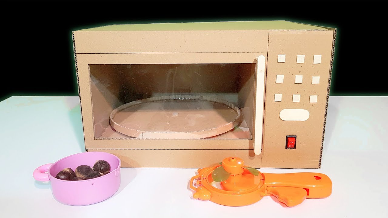 How To Make Microwave From Cardboard At Home