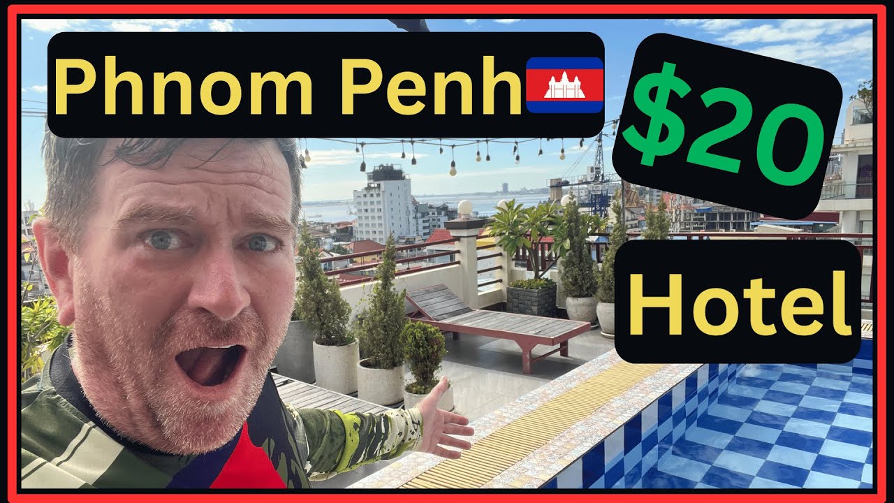 Best Cheap Hotel In Phnom Penh Cambodia 🇰🇭 Only $20 Per Night   4K