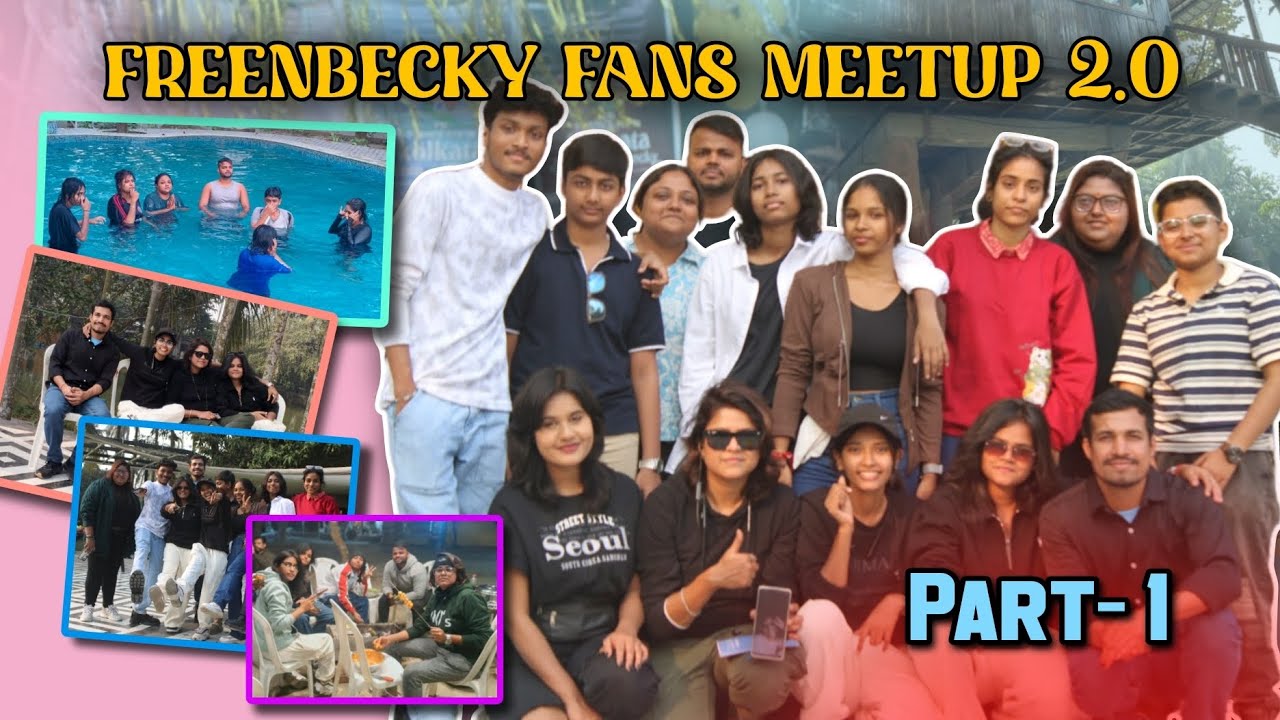 FREENBECKY FANSMEETUP IN INDIA//VLOG PART-1(resort keya patar nouka)🥳💃🏻 #freenbeckyindia