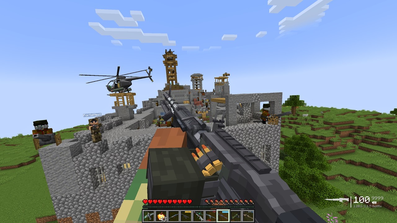 Pillagers Built a SECRET Army Base… So WE Destroyed It With Helicopters & Modern Weapons! 🚁💥