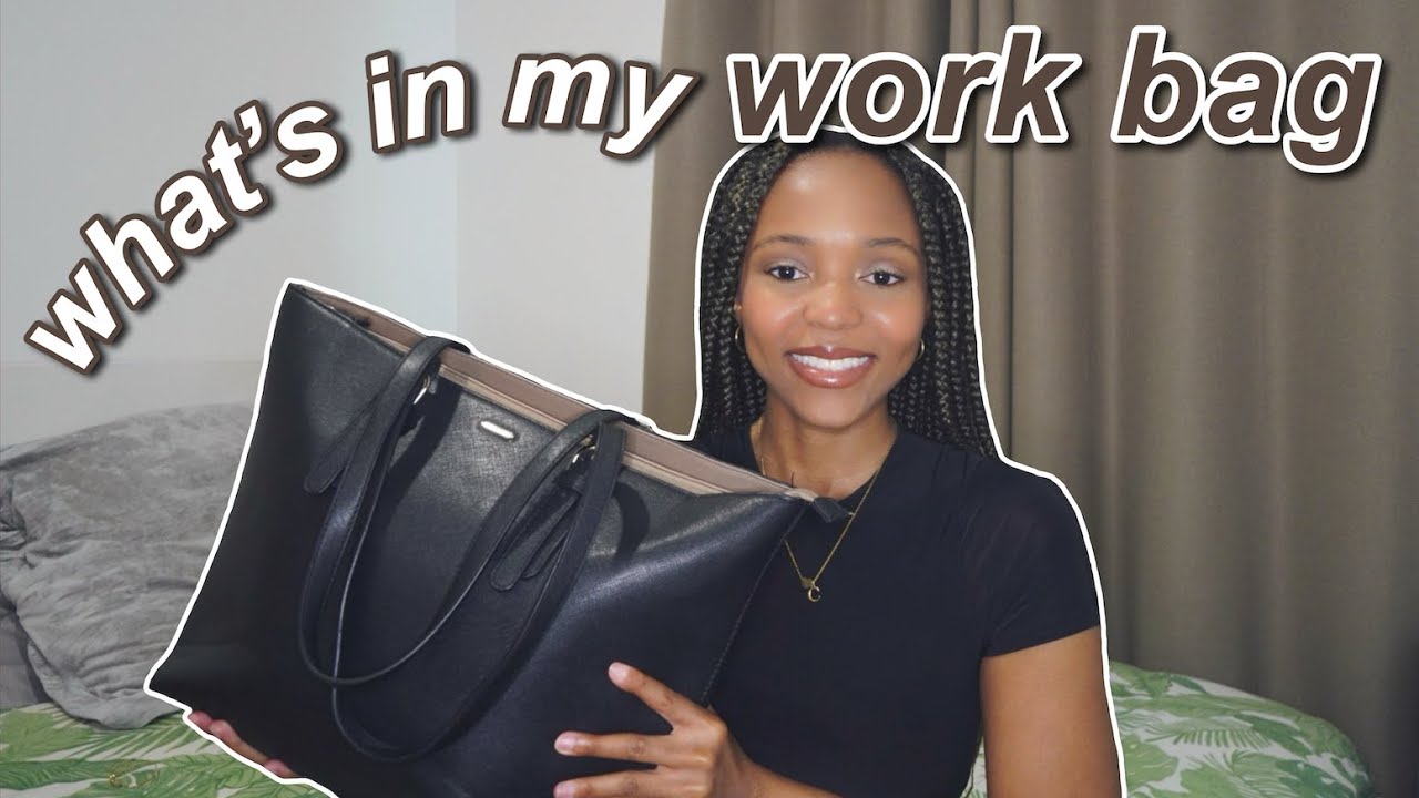 WHAT'S IN MY WORK BAG 2024 👜 My 9-5 Work Essentials: Marketing Intern/Placement Student in London