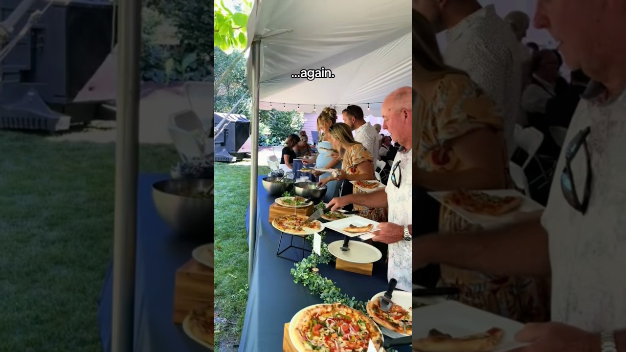 The Ultimate Wedding Pizza Buffet 🍕🔥 | Mobile Wood-Fired Catering