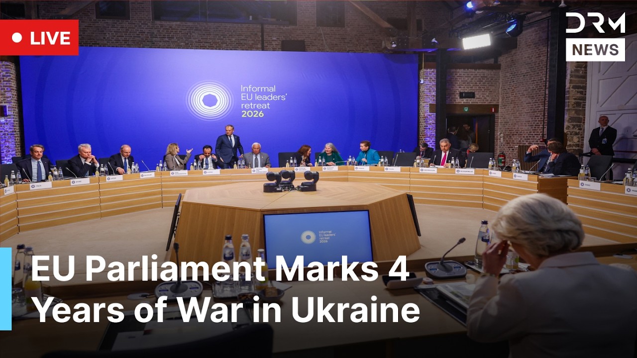LIVE: EU Parliament Marks 4 Years of War in Ukraine with Statements and Zelenskiy Address