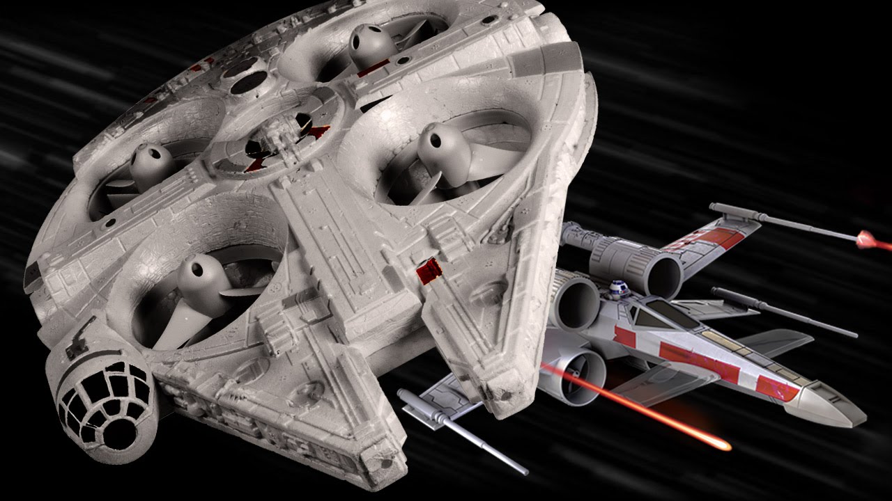 We Fly A R/C Millennium Falcon Drone!