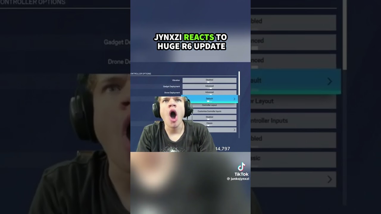 Jynxzi reacts to r6 update #jynxzi #r6s #update