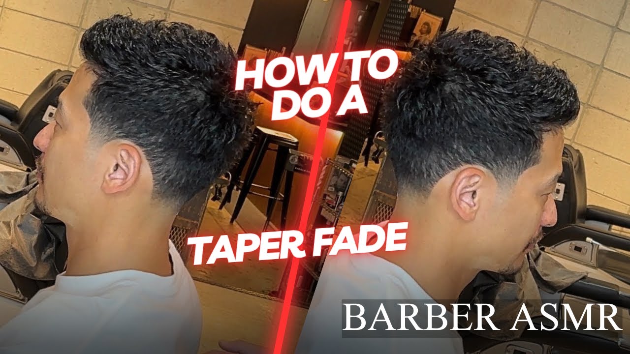 💈ASMR💈テーパーフェードの技術解説。HOW TO DO A PERFECT TAPER FADE.Japanese barber.