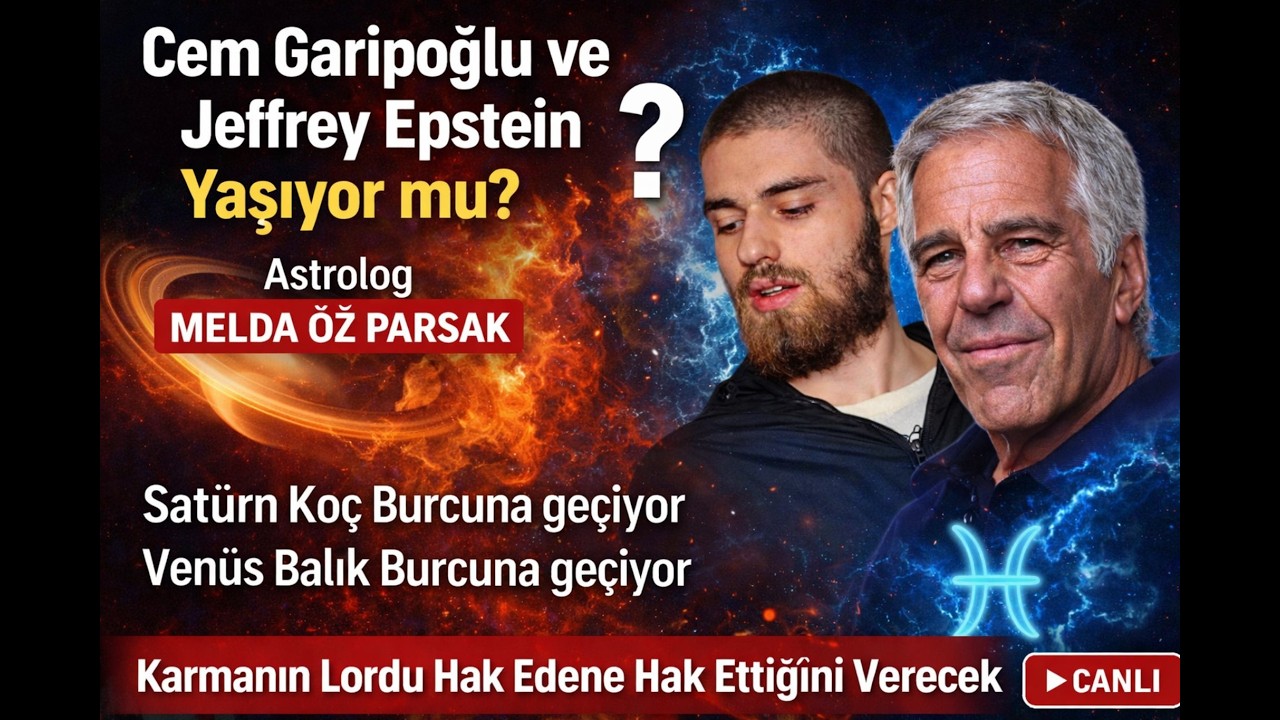 Jeffrey Epstein ve Cem Garipoğlu yaşıyor mu? | Karmanın Lordu Harekete Geçiyor – Canlı Yayın