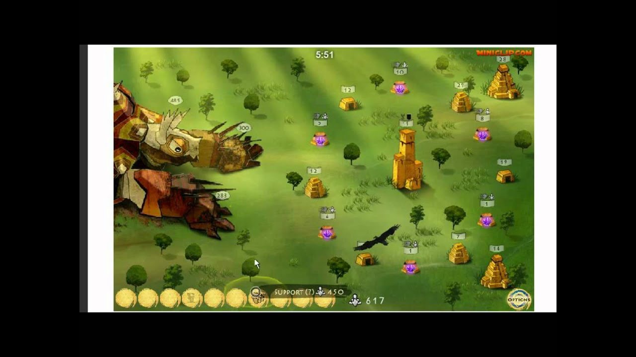 miniclip - Civilization Wars - Defeating the giant turtle