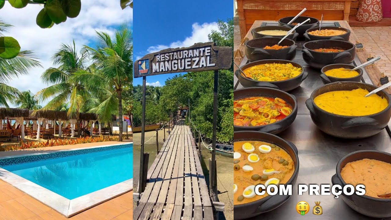 RESTAURANTE MANGUEZAL ITAPARICA BAHIA, COM PREÇOS: Ilha de Itaparica Bahia