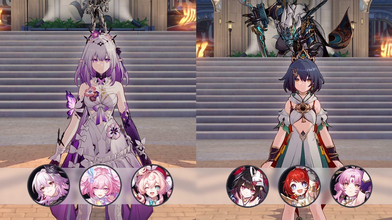 HSR 3.7 - MoC 12 - E0S1 Castorice (E2 Eve, E2S1 Hyacine) and E1S1 Yunli (E2S1 Sparkle, E1 Tribbie)