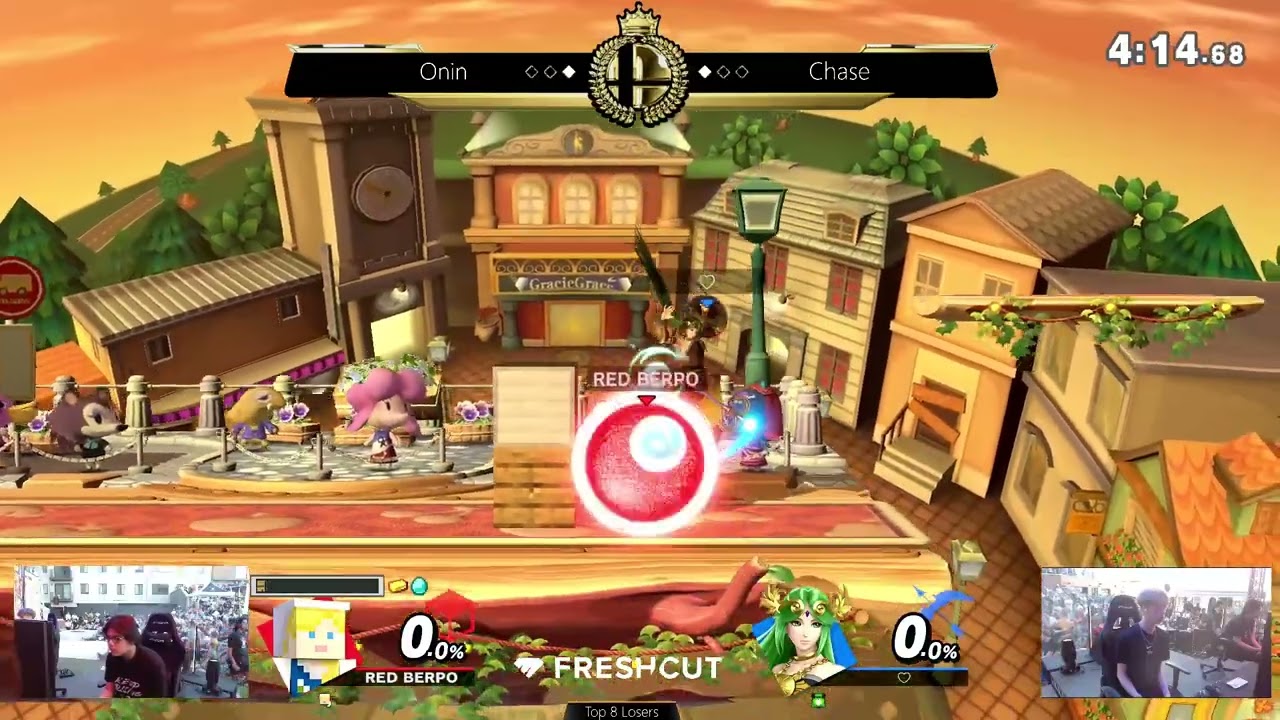 Onin (Steve) vs Chase (Palutena) - Ultimate Singles Losers Top 8 - Crown the Third