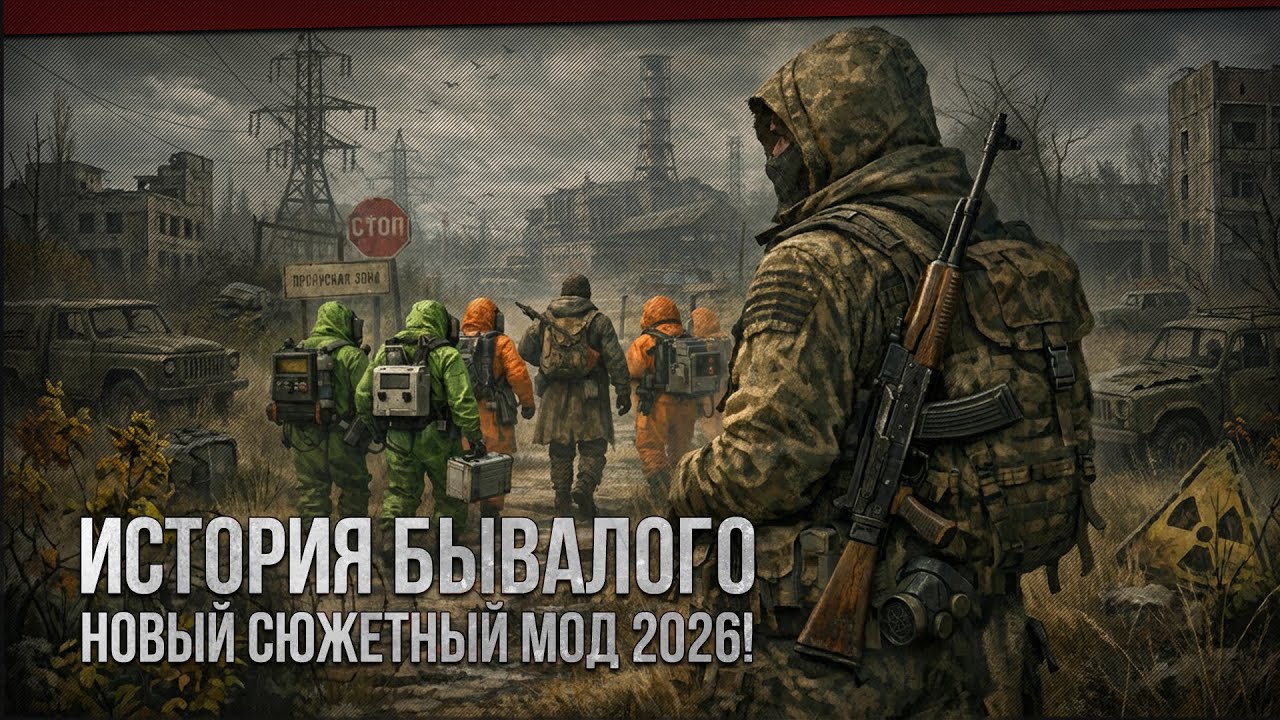STALKER: История Бывалого - Новый сюжетный мод на 13 локаций!