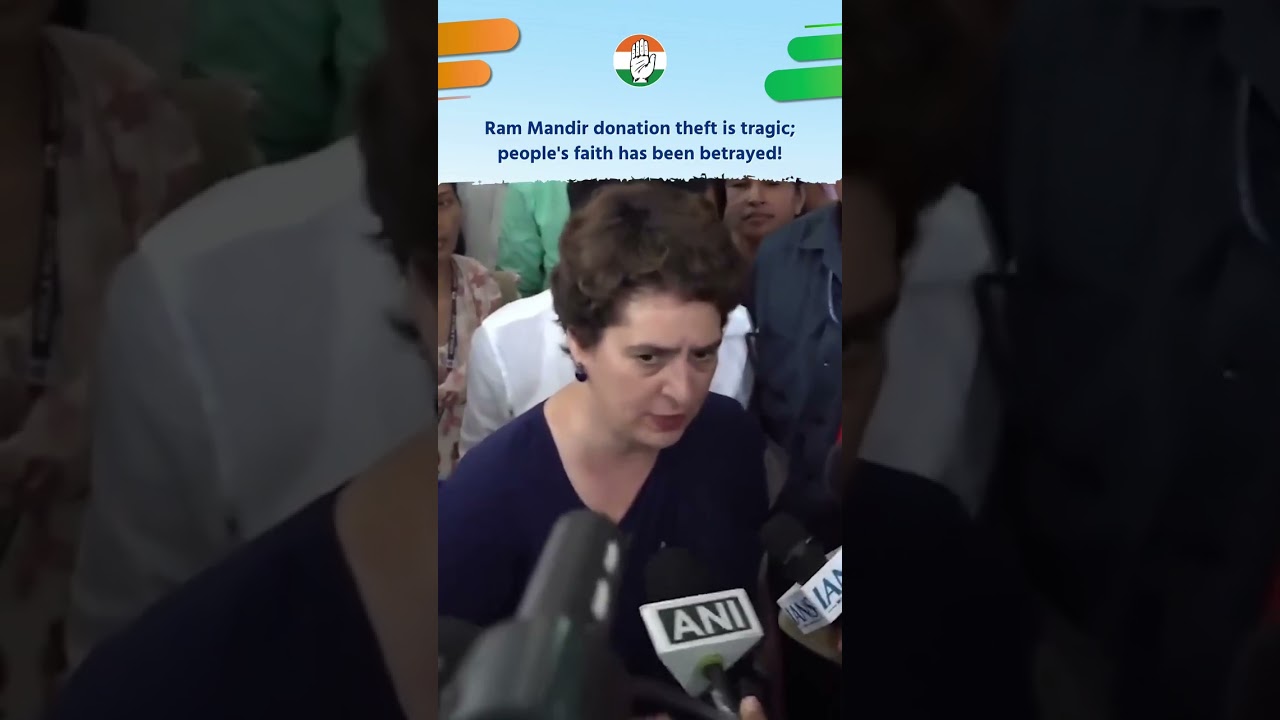 राम मंदिर में चोरी पर Priyanka Gandhi ने लपेट दिया!