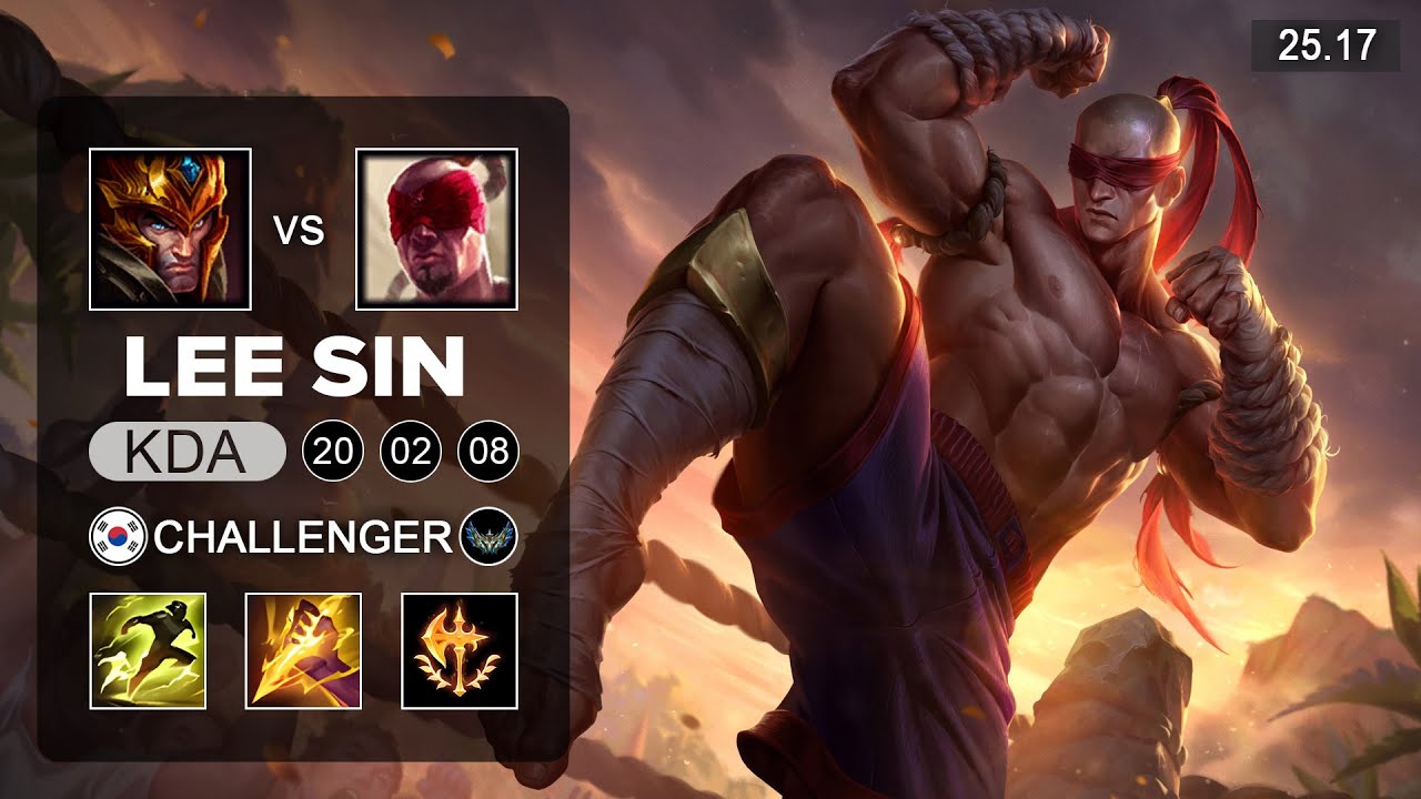 Lee Sin vs Jarvan IV Jungle - KR Challenger - Patch 25.17 Season 15