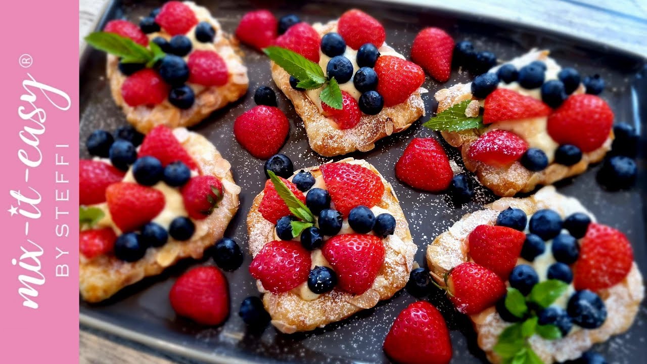 🍓 zauberhaft fruchtig 🫐 ERDBEER/BLAUBEER-VANILLE-KISSEN | Thermomix® TM6