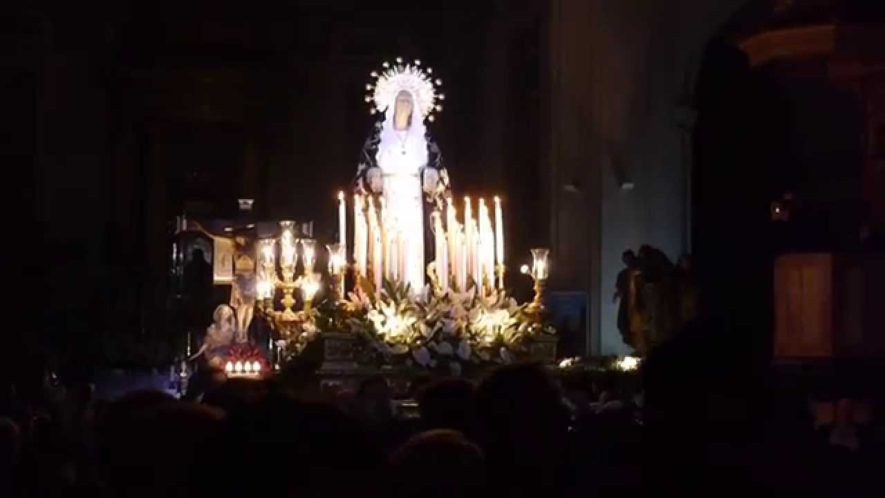 Salida de la iglesia miércoles santo, Dolorosa Crevillent 2015