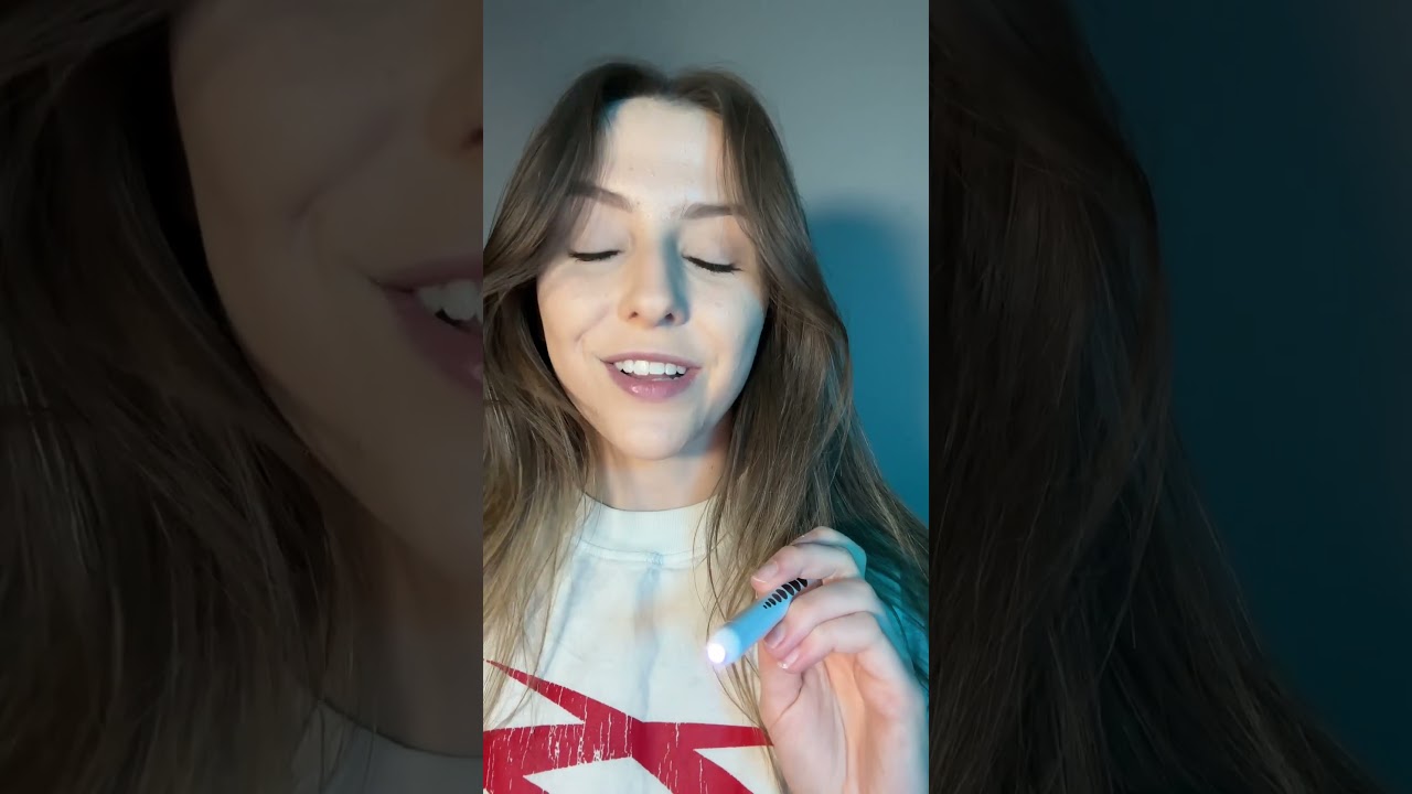 ASMR Tracing Your Face with a Light 💡 #asmr #asmrlighttriggers