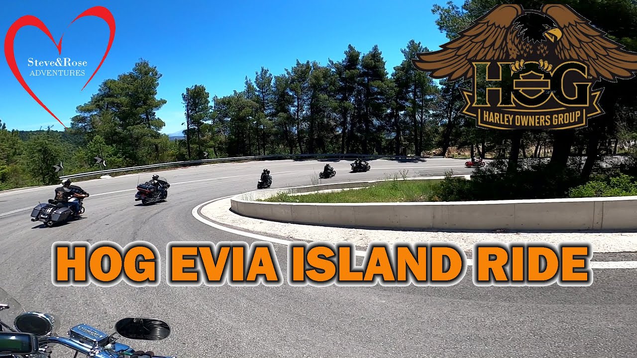 SR98- Harley Davidson Ride Greek Island of Evia HOG Athens Part 2 (replay)