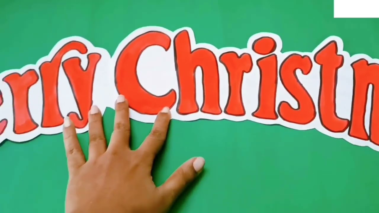 Diy Merry Christmas Banner🎄/Christmas craft ideas/Paper craft/Christmas decoration at home